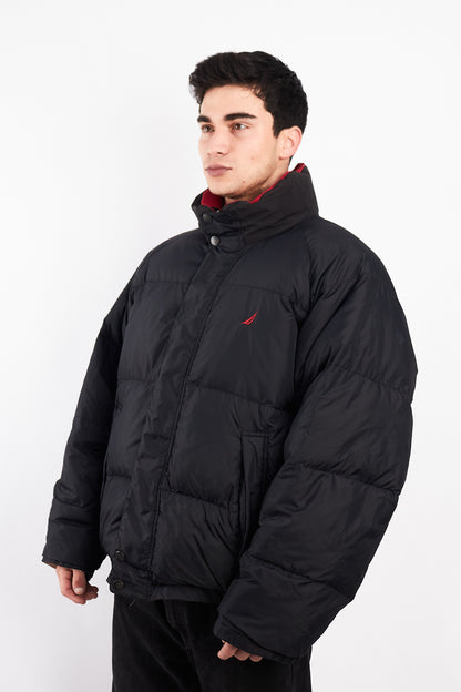 2000 Vintage Nautica NS-83 Reversible Down Puffer Jacket (XL)