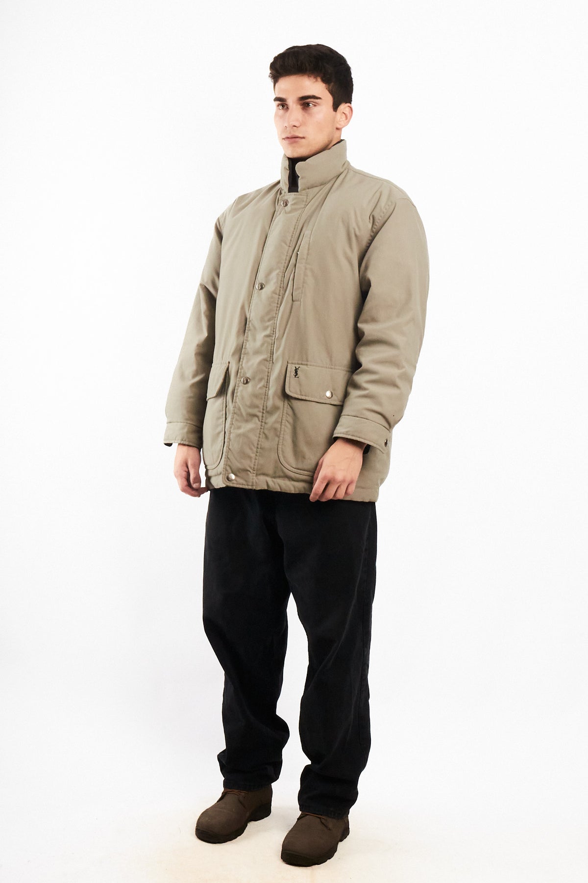 1990 Vintage Yve Saint Laurent Reversible Down Coat (M)