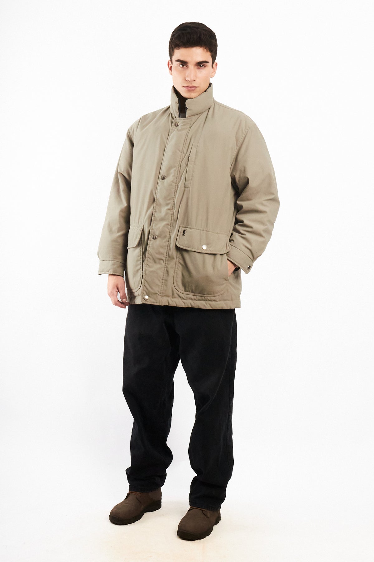 1990 Vintage Yve Saint Laurent Reversible Down Coat (M)