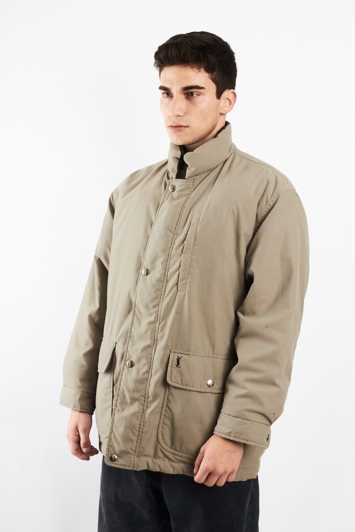 1990 Vintage Yve Saint Laurent Reversible Down Coat (M)