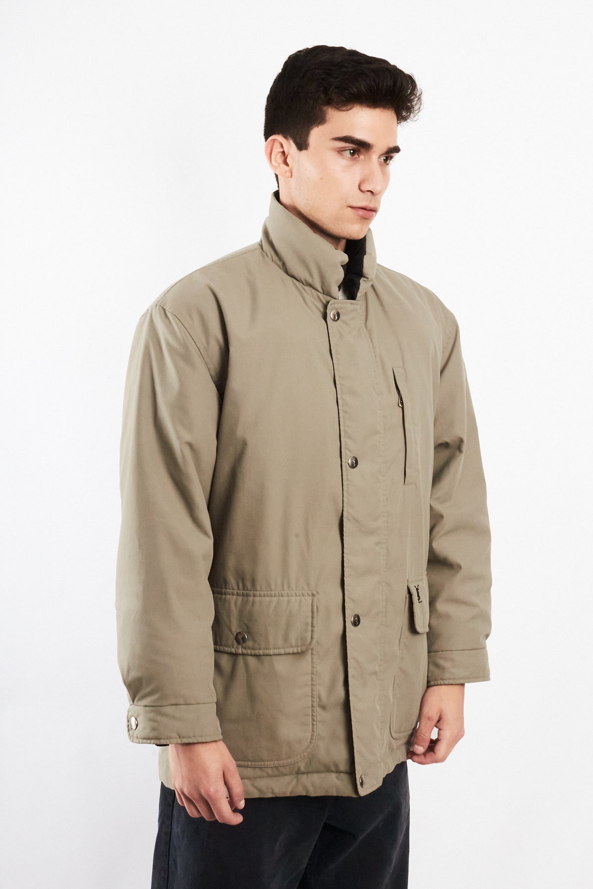 1990 Vintage Yve Saint Laurent Reversible Down Coat (M)