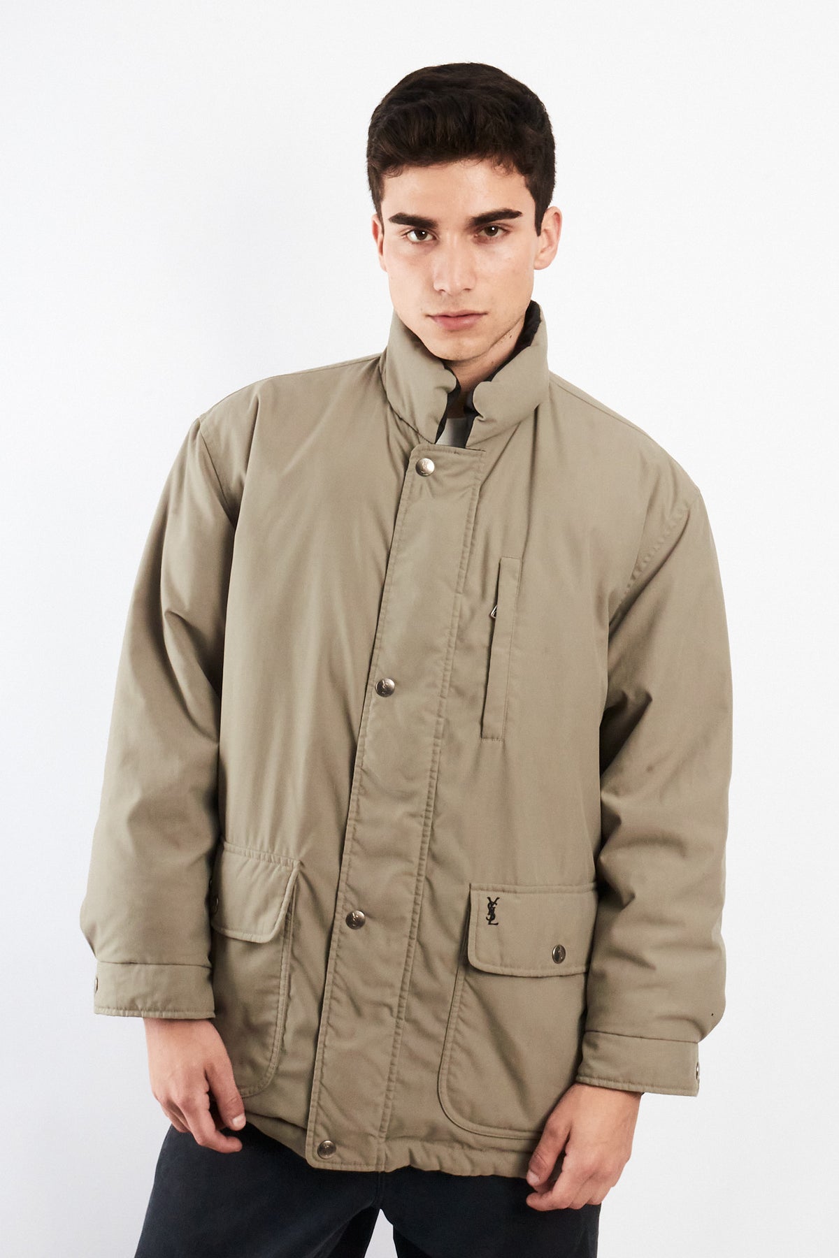 1990 Vintage Yve Saint Laurent Reversible Down Coat (M)