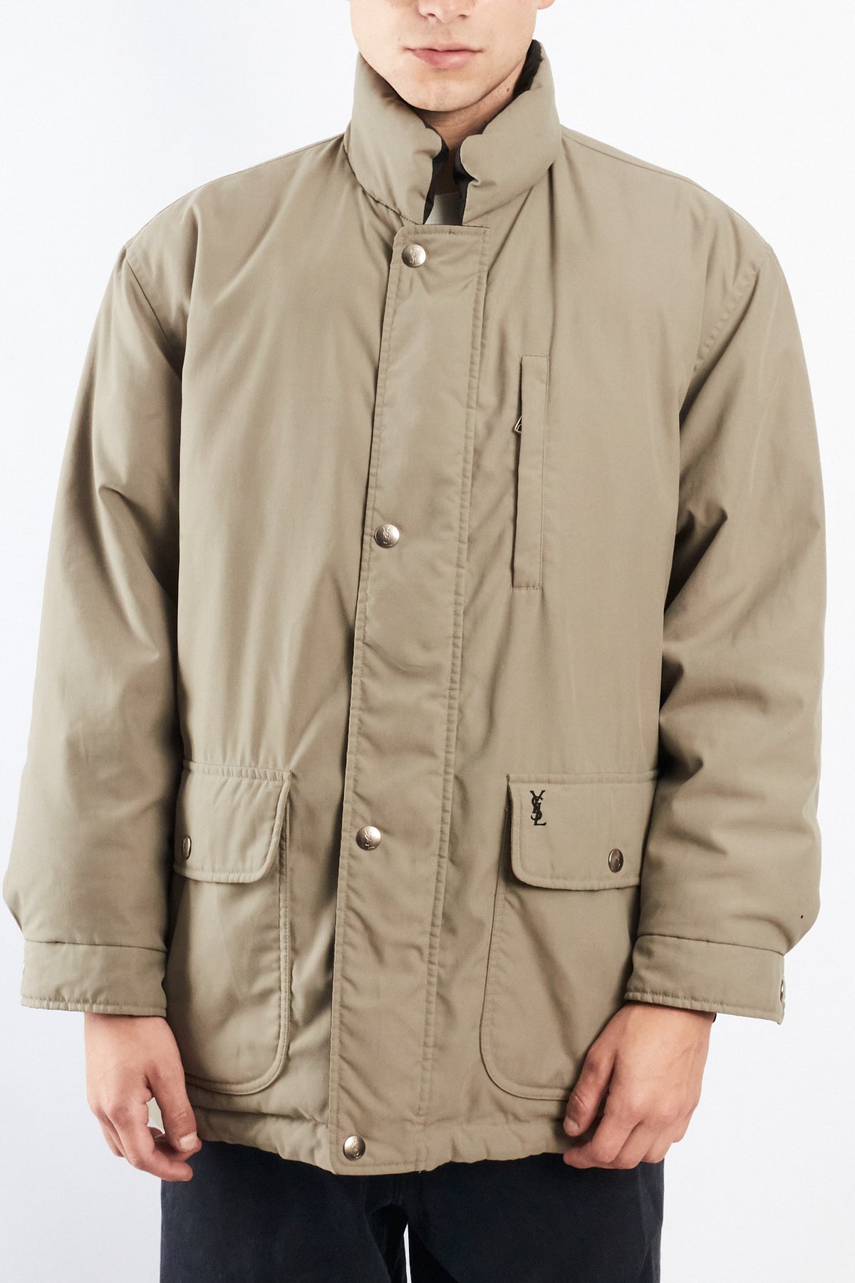 1990 Vintage Yve Saint Laurent Reversible Down Coat (M)