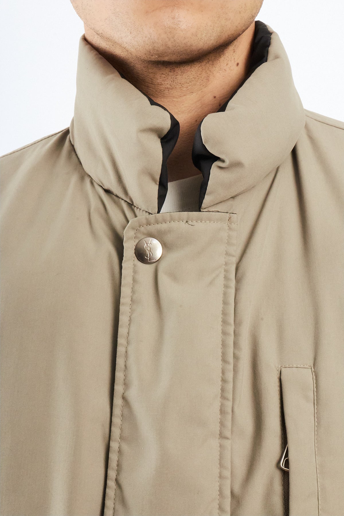 1990 Vintage Yve Saint Laurent Reversible Down Coat (M)