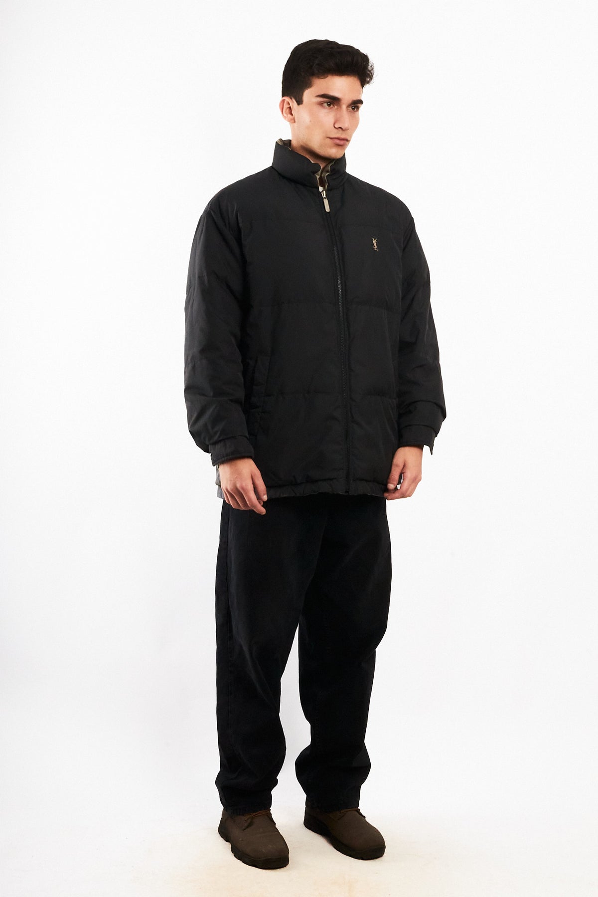 1990 Vintage Yve Saint Laurent Reversible Down Coat (M)