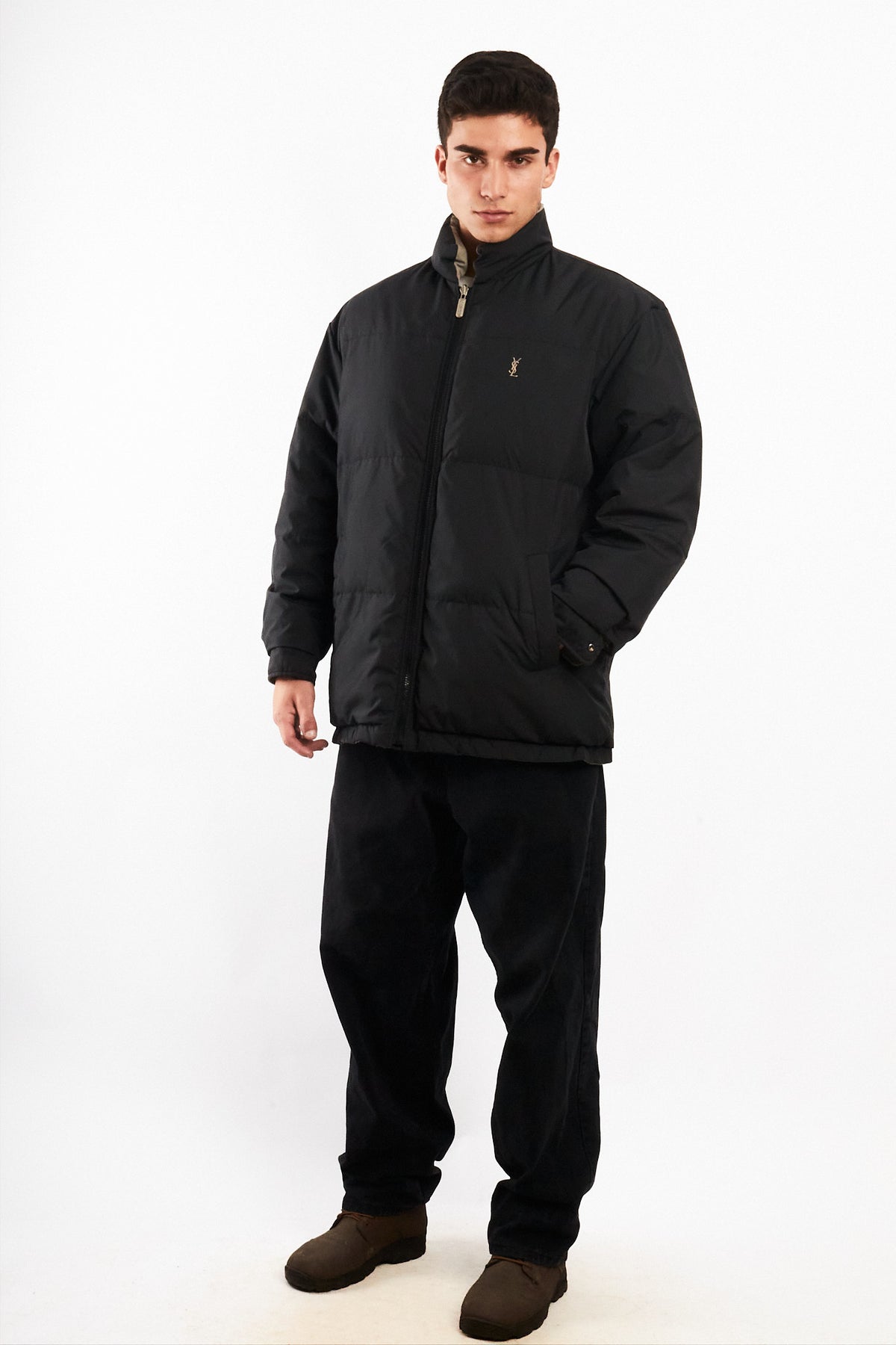 1990 Vintage Yve Saint Laurent Reversible Down Coat (M)