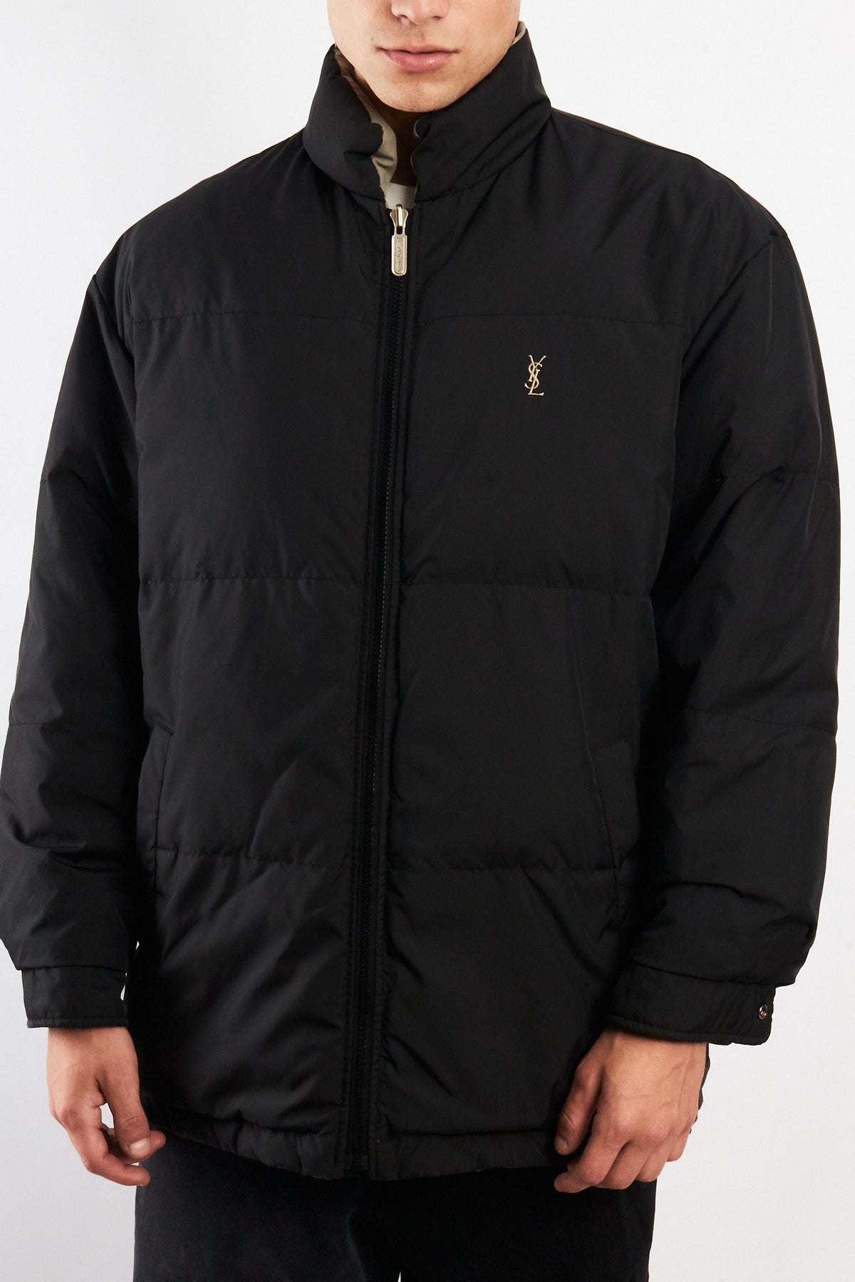 1990 Vintage Yve Saint Laurent Reversible Down Coat (M)