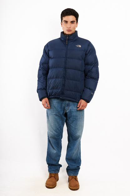 2000 Vintage The North Face Navy Goose Down Puffer Jacket (M/L)