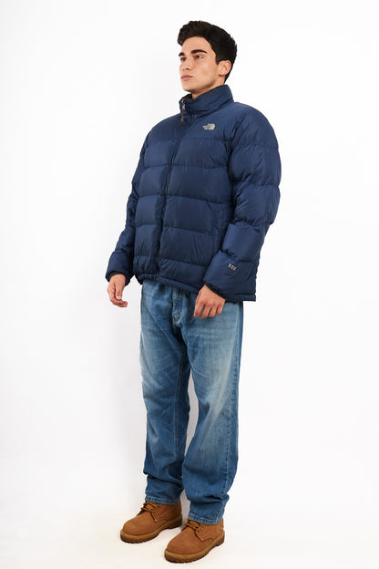 2000 Vintage The North Face Navy Goose Down Puffer Jacket (M/L)