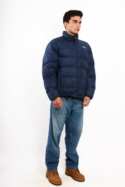 2000 Vintage The North Face Navy Goose Down Puffer Jacket (M/L)
