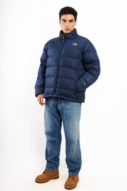 2000 Vintage The North Face Navy Goose Down Puffer Jacket (M/L)