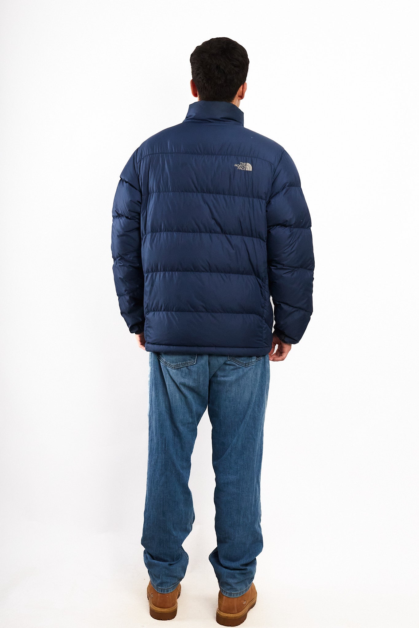 2000 Vintage The North Face Navy Goose Down Puffer Jacket (M/L)
