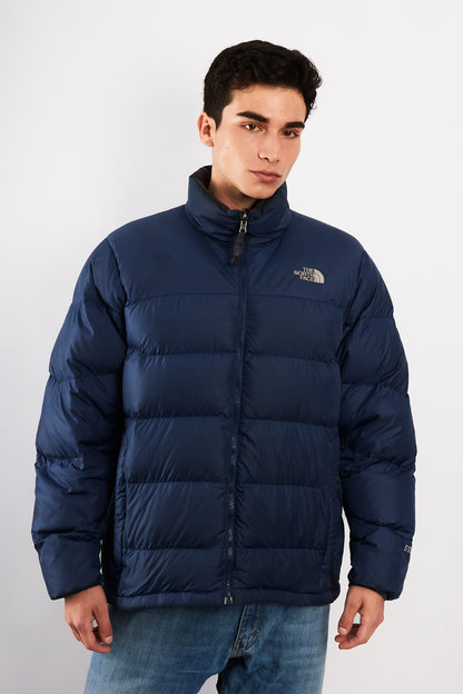 2000 Vintage The North Face Navy Goose Down Puffer Jacket (M/L)