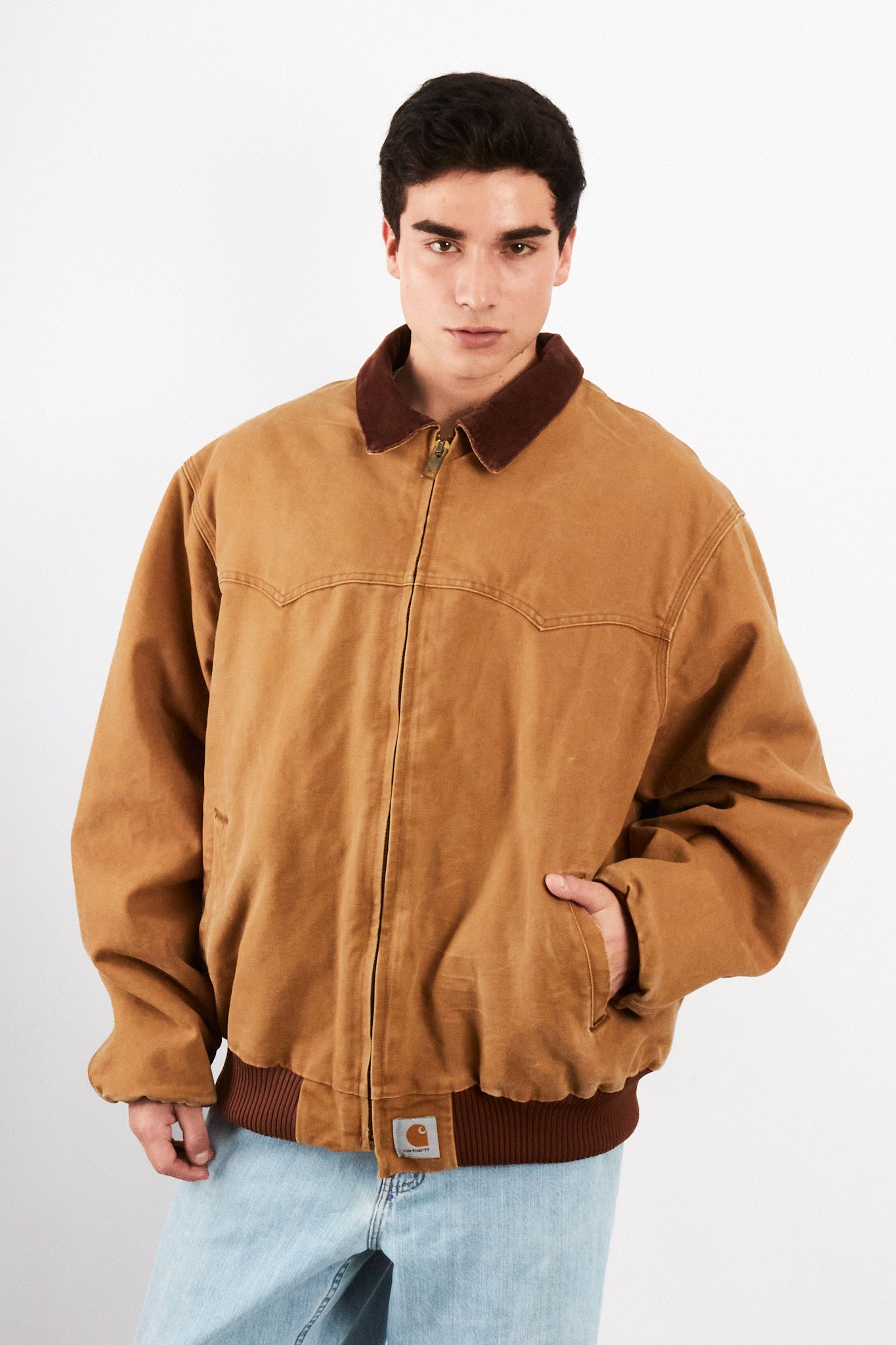 2000 Vintage Carhartt Western Santa Fe Quilted Jacket (XL)