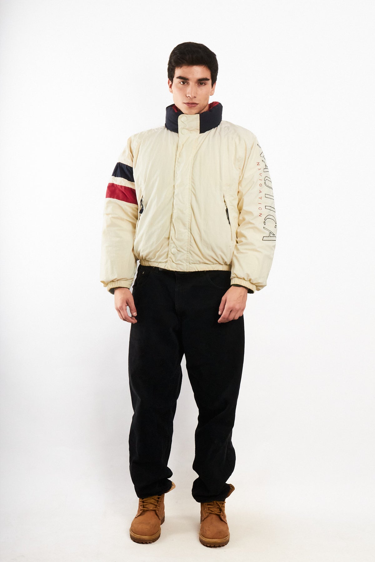 1990 Vintage Nautica Impermeable Down Big Logo/ Puffer Jacket (M/L)