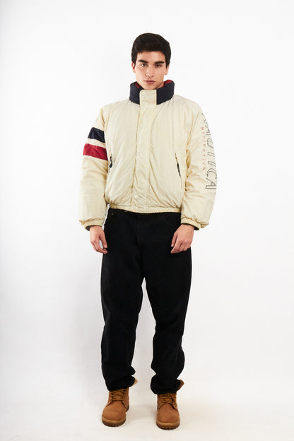 1990 Vintage Nautica Impermeable Down Big Logo/ Puffer Jacket (M/L)