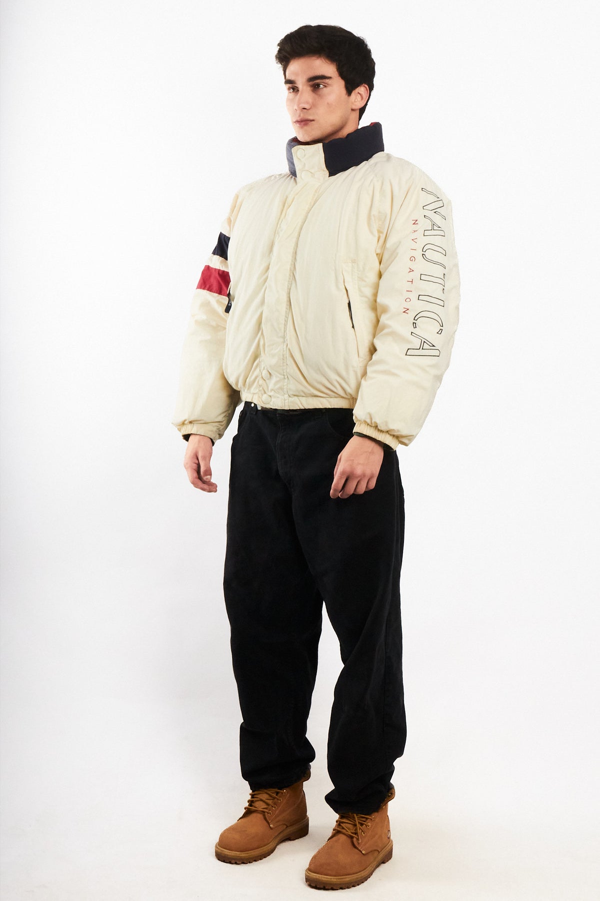 1990 Vintage Nautica Impermeable Down Big Logo/ Puffer Jacket (M/L)