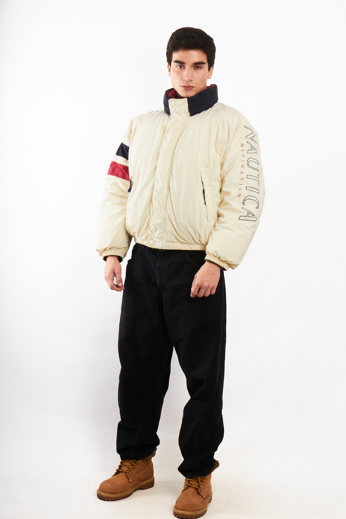 1990 Vintage Nautica Impermeable Down Big Logo/ Puffer Jacket (M/L)