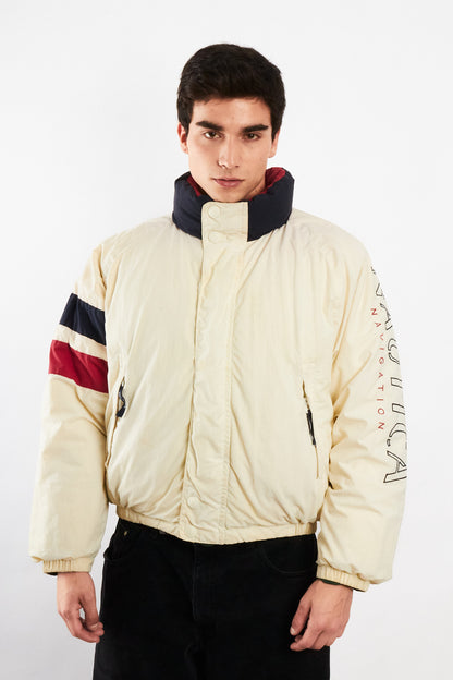 1990 Vintage Nautica Impermeable Down Big Logo/ Puffer Jacket (M/L)