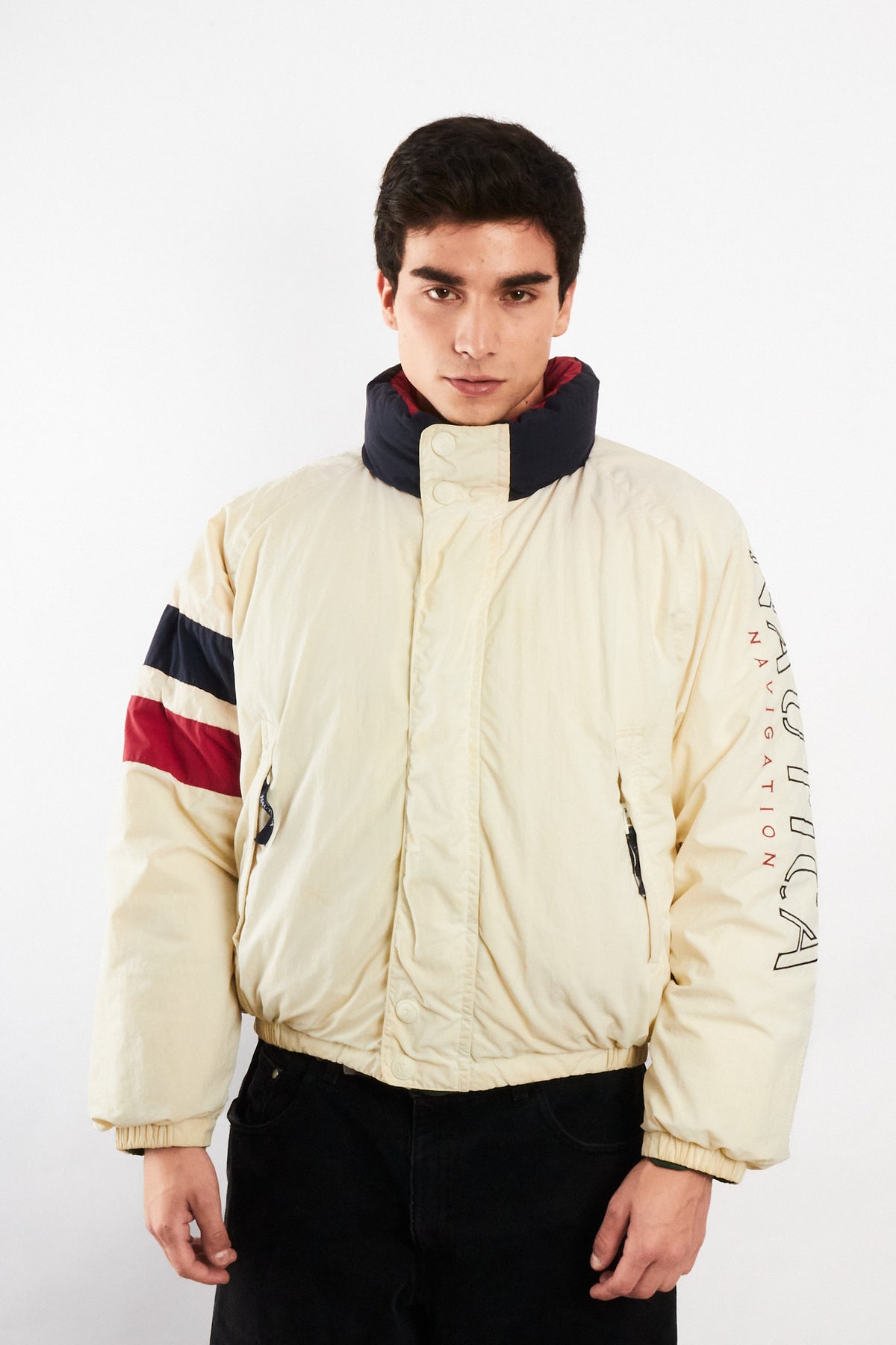 1990 Vintage Nautica Impermeable Down Big Logo/ Puffer Jacket (M/L)