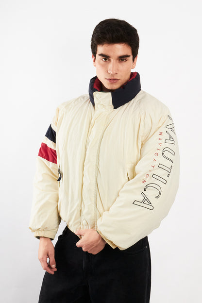1990 Vintage Nautica Impermeable Down Big Logo/ Puffer Jacket (M/L)
