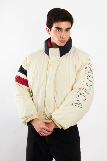 1990 Vintage Nautica Impermeable Down Big Logo/ Puffer Jacket (M/L)
