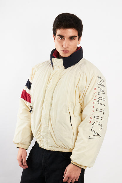 1990 Vintage Nautica Impermeable Down Big Logo/ Puffer Jacket (M/L)