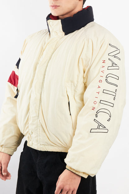 1990 Vintage Nautica Impermeable Down Big Logo/ Puffer Jacket (M/L)