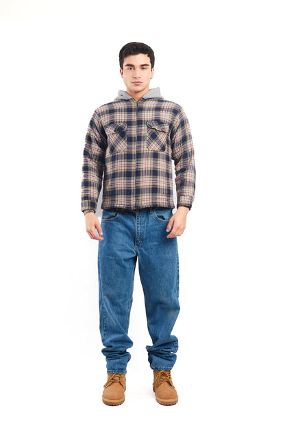 2000 Dickies Work Hooded Flannel Jacket (S)