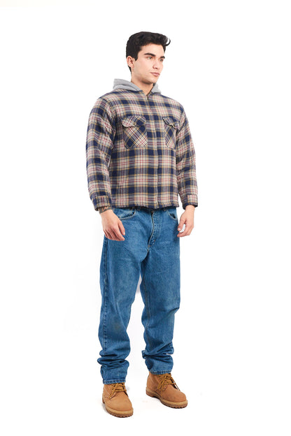 2000 Dickies Work Hooded Flannel Jacket (S)