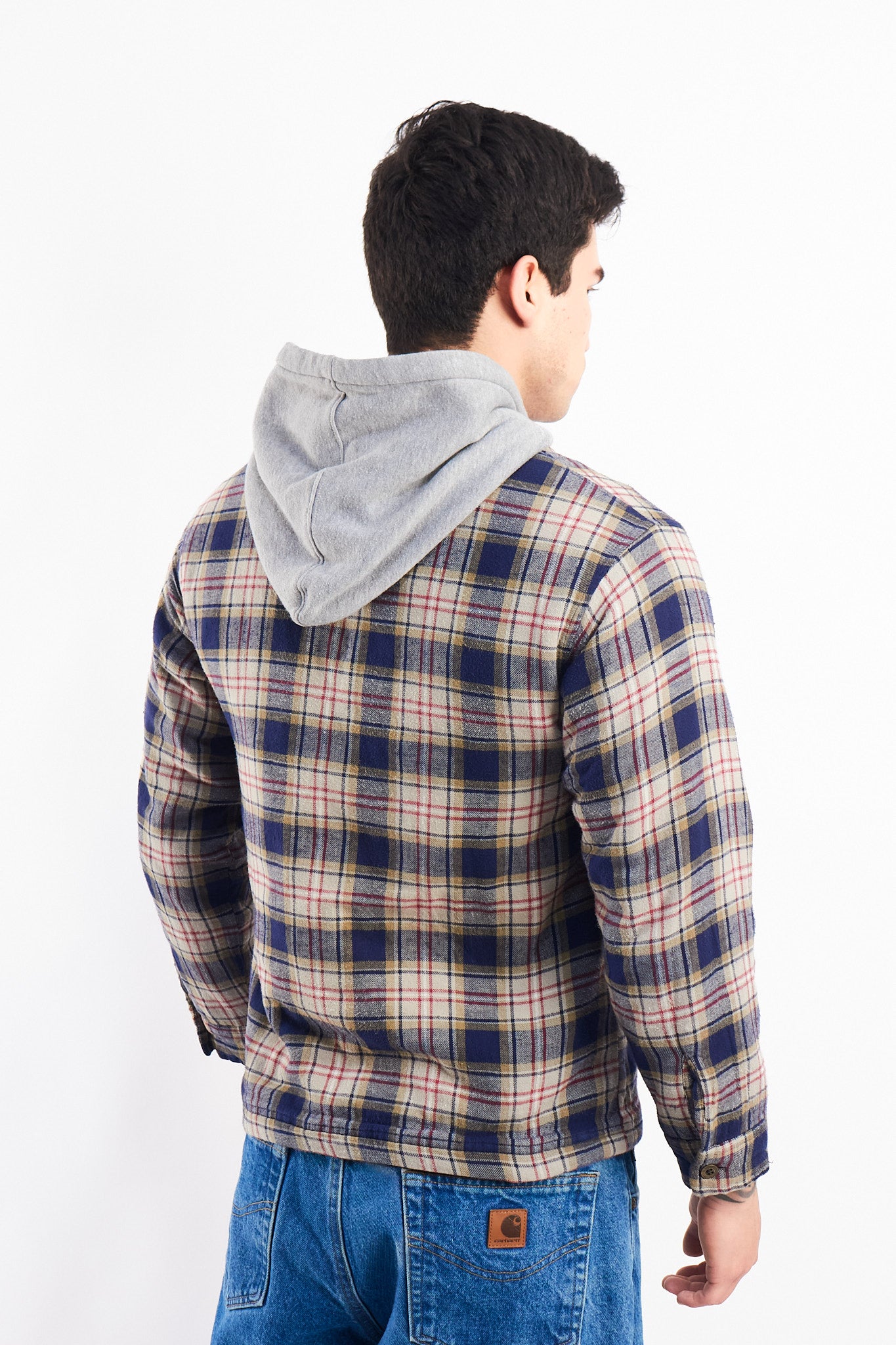 2000 Dickies Work Hooded Flannel Jacket (S)