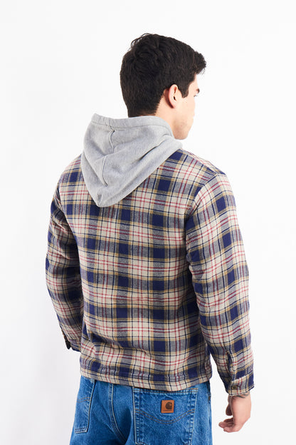 2000 Dickies Work Hooded Flannel Jacket (S)