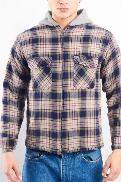 2000 Dickies Work Hooded Flannel Jacket (S)