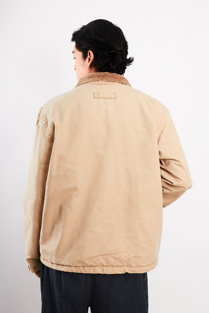 2000 Vintage Tommy Hilfiger Beige Sherpa Quilted Jacket (M/L)