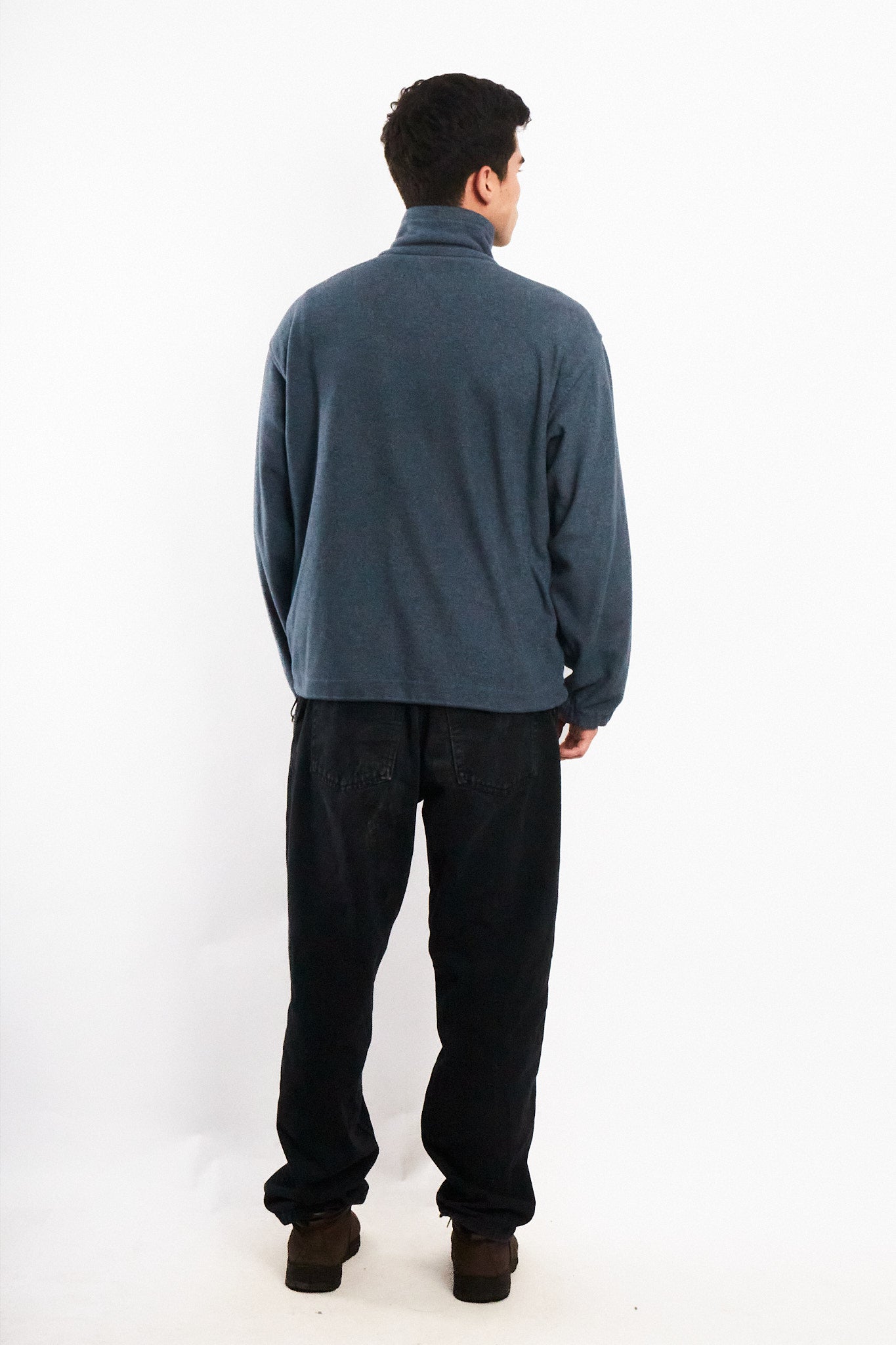 Vintage Columbia Steel Blue Fleece Jacket (M)