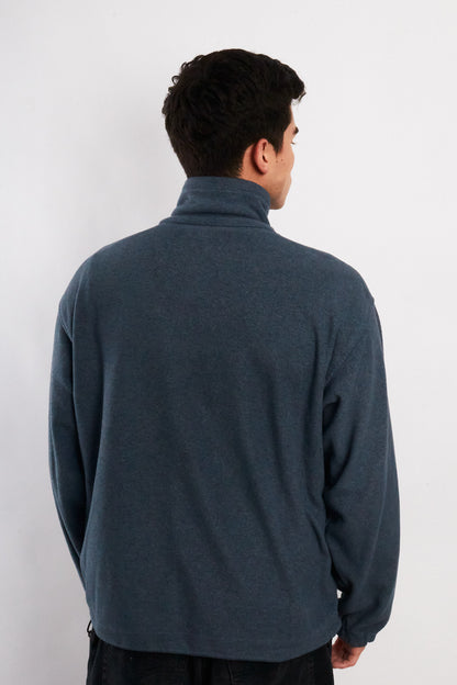 Vintage Columbia Steel Blue Fleece Jacket (M)