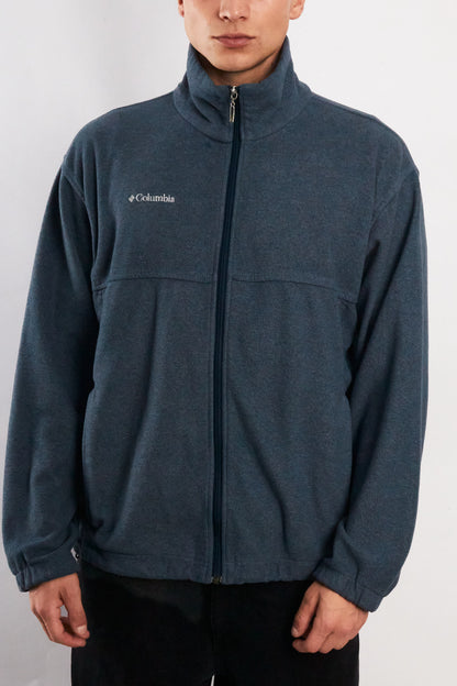 Vintage Columbia Steel Blue Fleece Jacket (M)