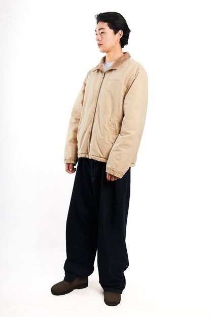2000 Vintage Tommy Hilfiger Beige Sherpa Quilted Jacket (M/L)