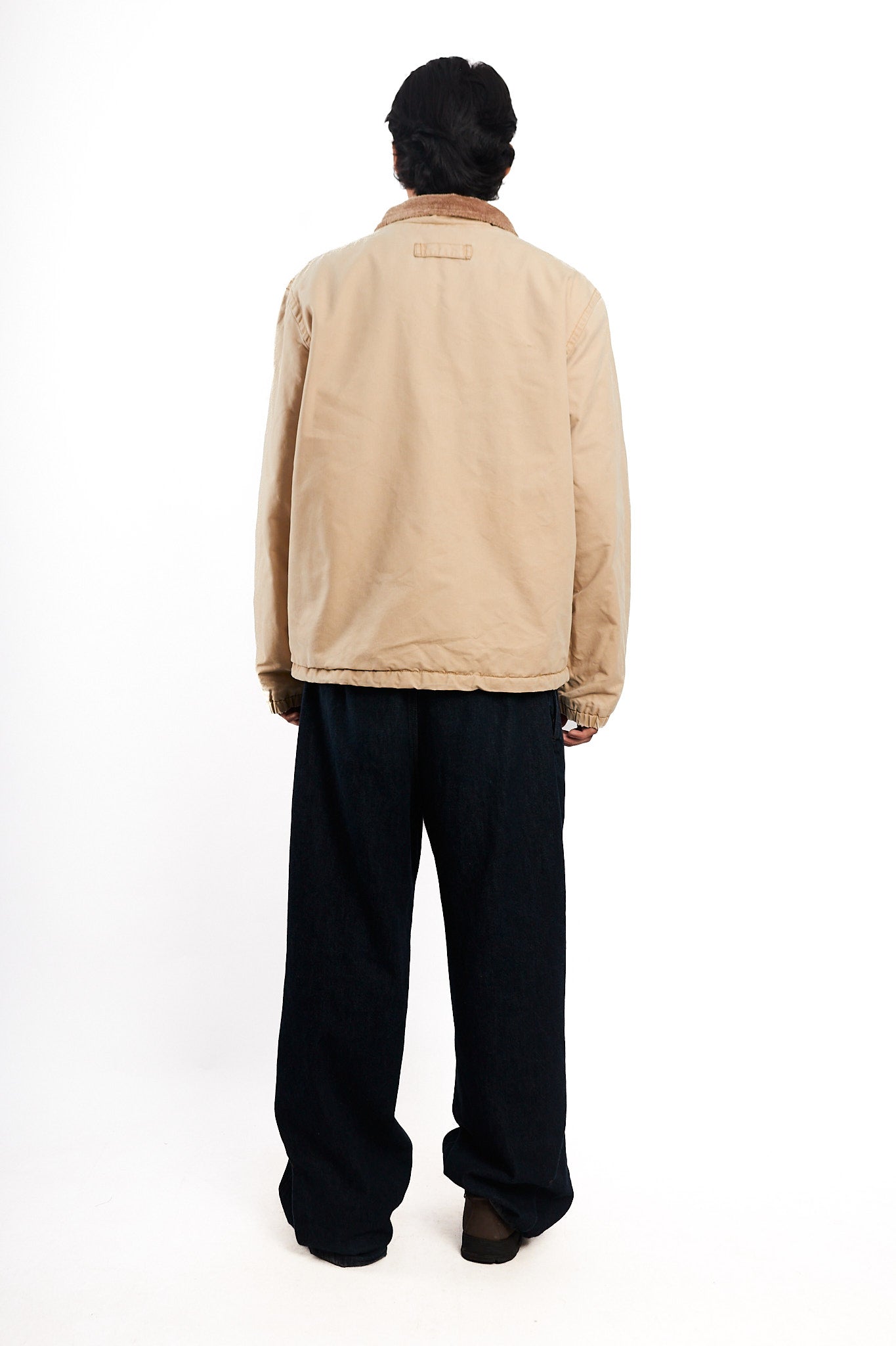 2000 Vintage Tommy Hilfiger Beige Sherpa Quilted Jacket (M/L)