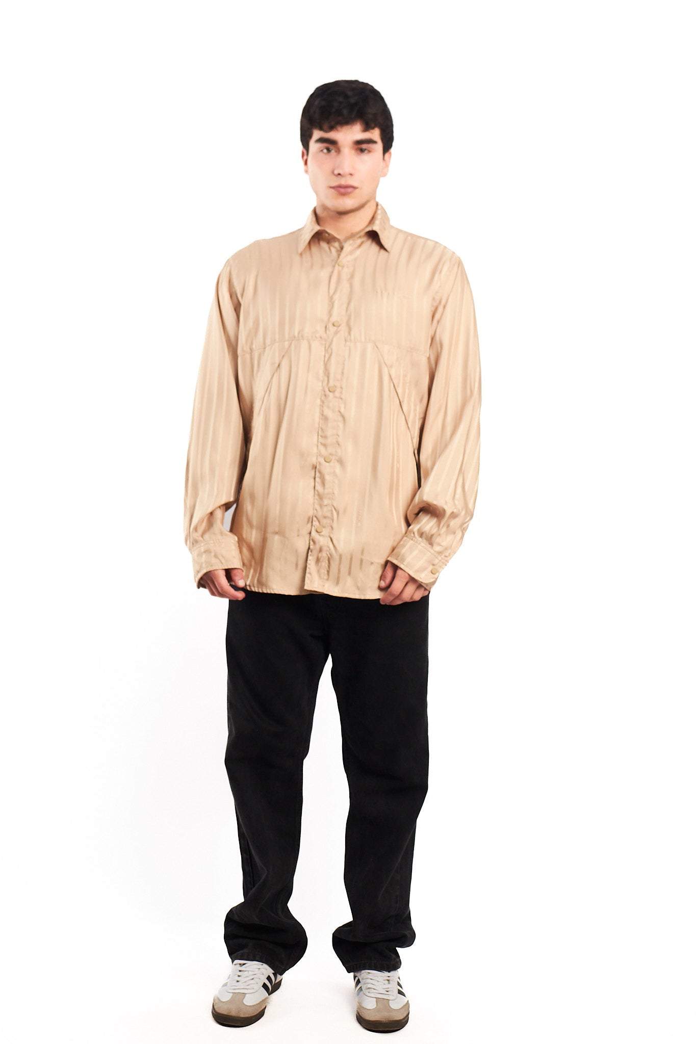 2022 Adidas Gold Striped Shirt (L)