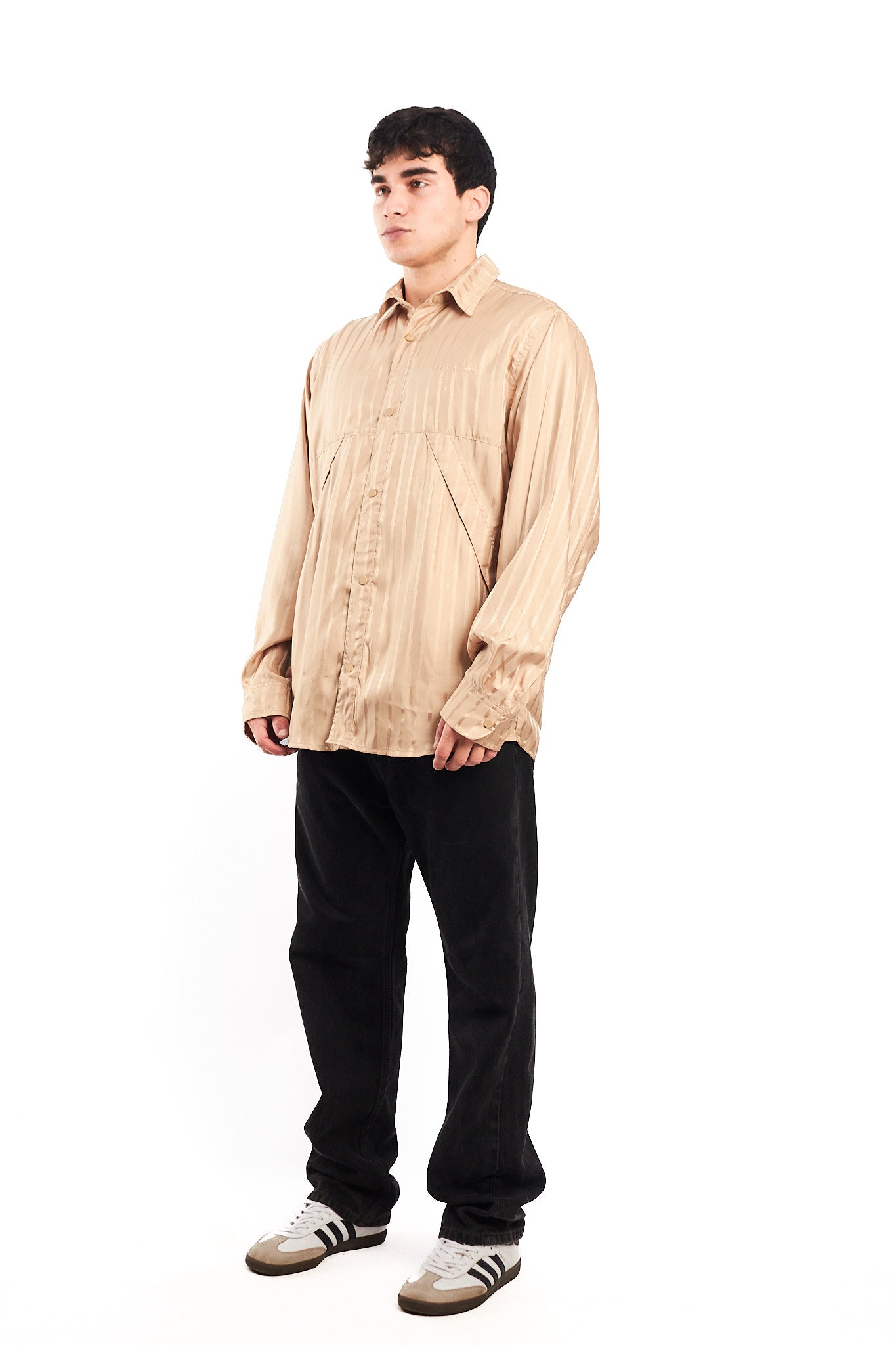 2022 Adidas Gold Striped Shirt (L)