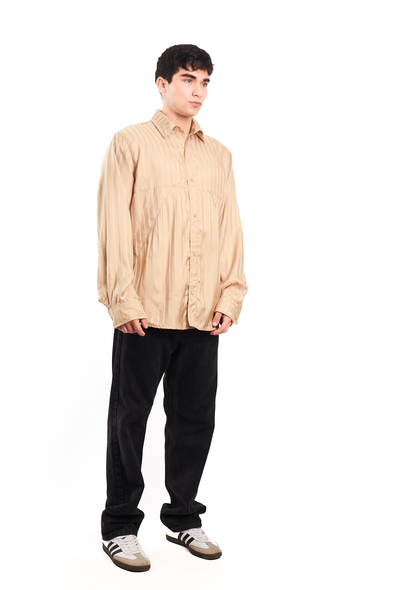 2022 Adidas Gold Striped Shirt (L)