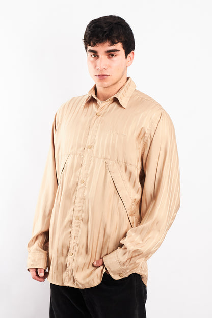 2022 Adidas Gold Striped Shirt (L)