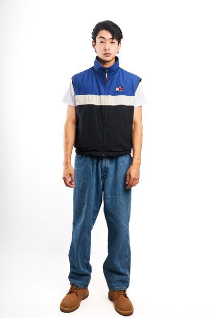 1990 Vintage Tommy Hilfiger Reversible Fleece Vest (S/M)