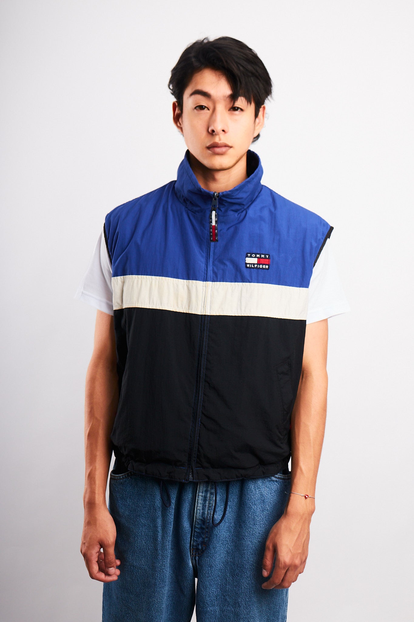 1990 Vintage Tommy Hilfiger Reversible Fleece Vest (S/M)