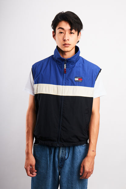 1990 Vintage Tommy Hilfiger Reversible Fleece Vest (S/M)