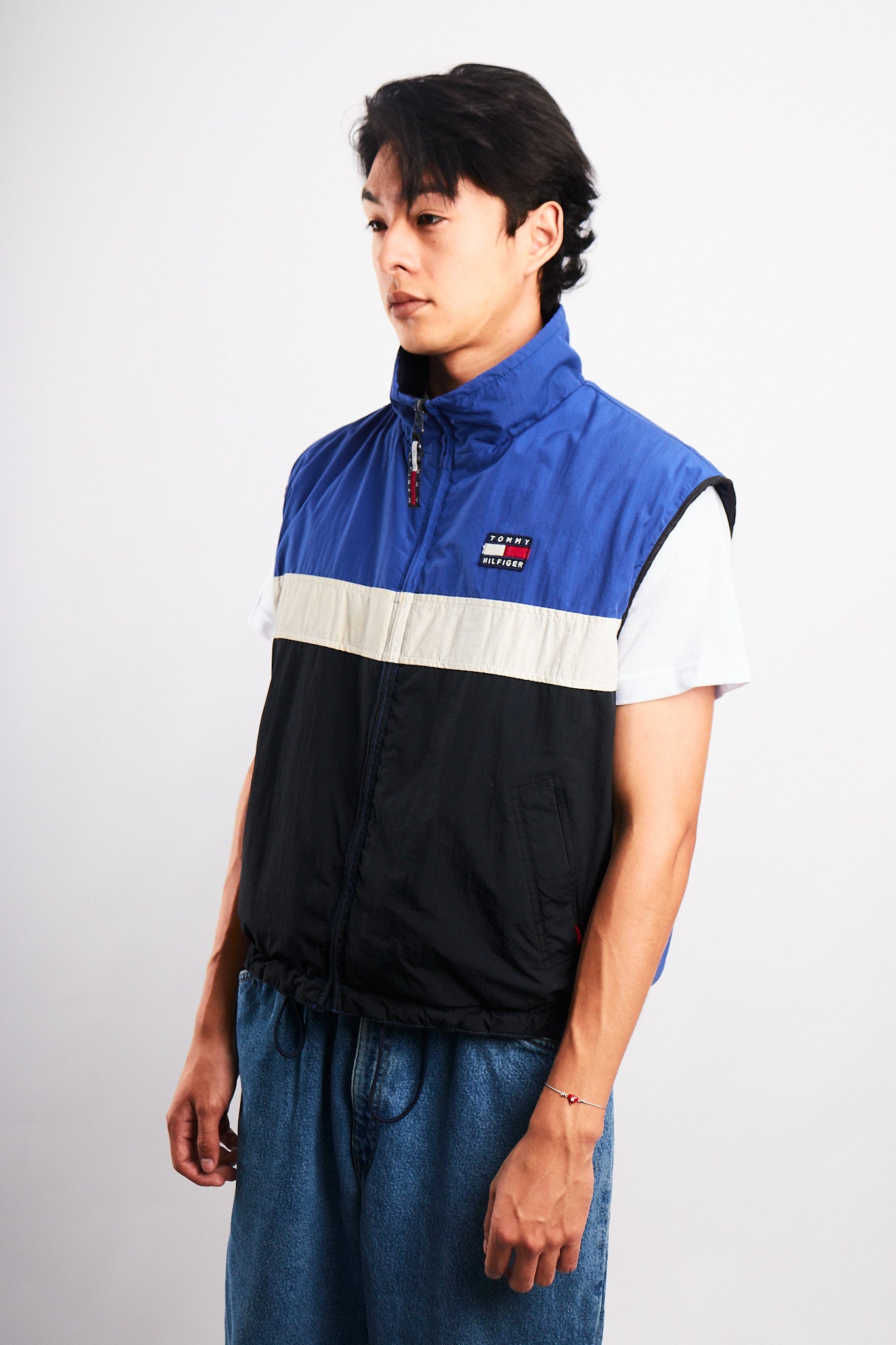 1990 Vintage Tommy Hilfiger Reversible Fleece Vest (S/M)