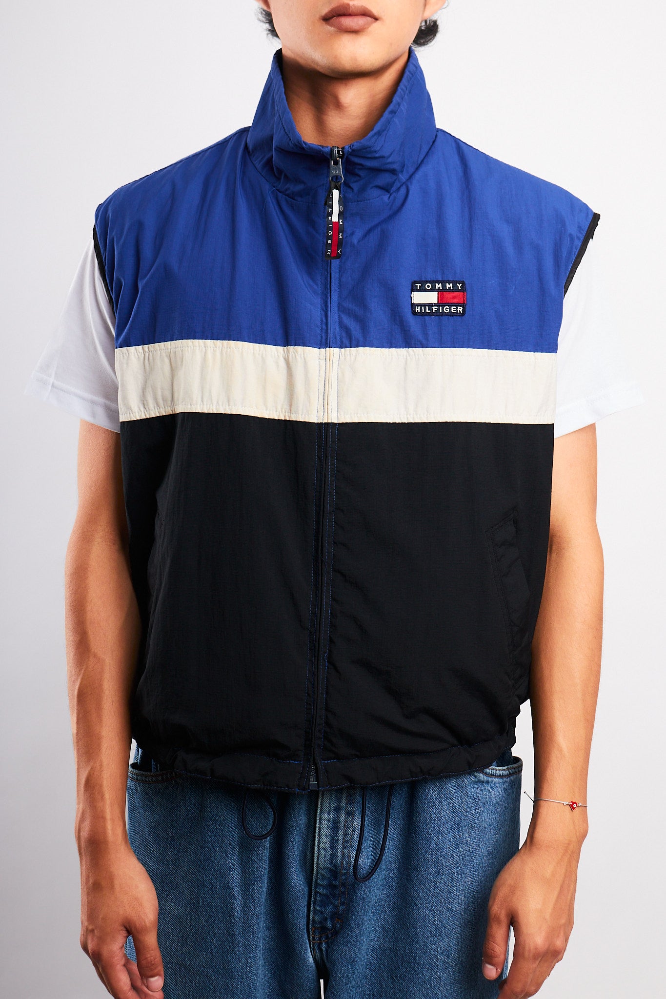 1990 Vintage Tommy Hilfiger Reversible Fleece Vest (S/M)