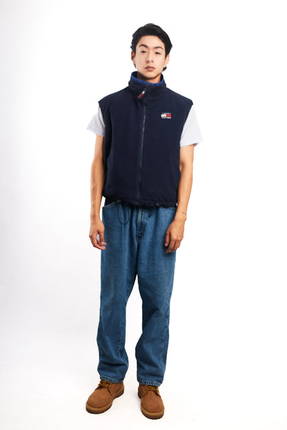 1990 Vintage Tommy Hilfiger Reversible Fleece Vest (S/M)