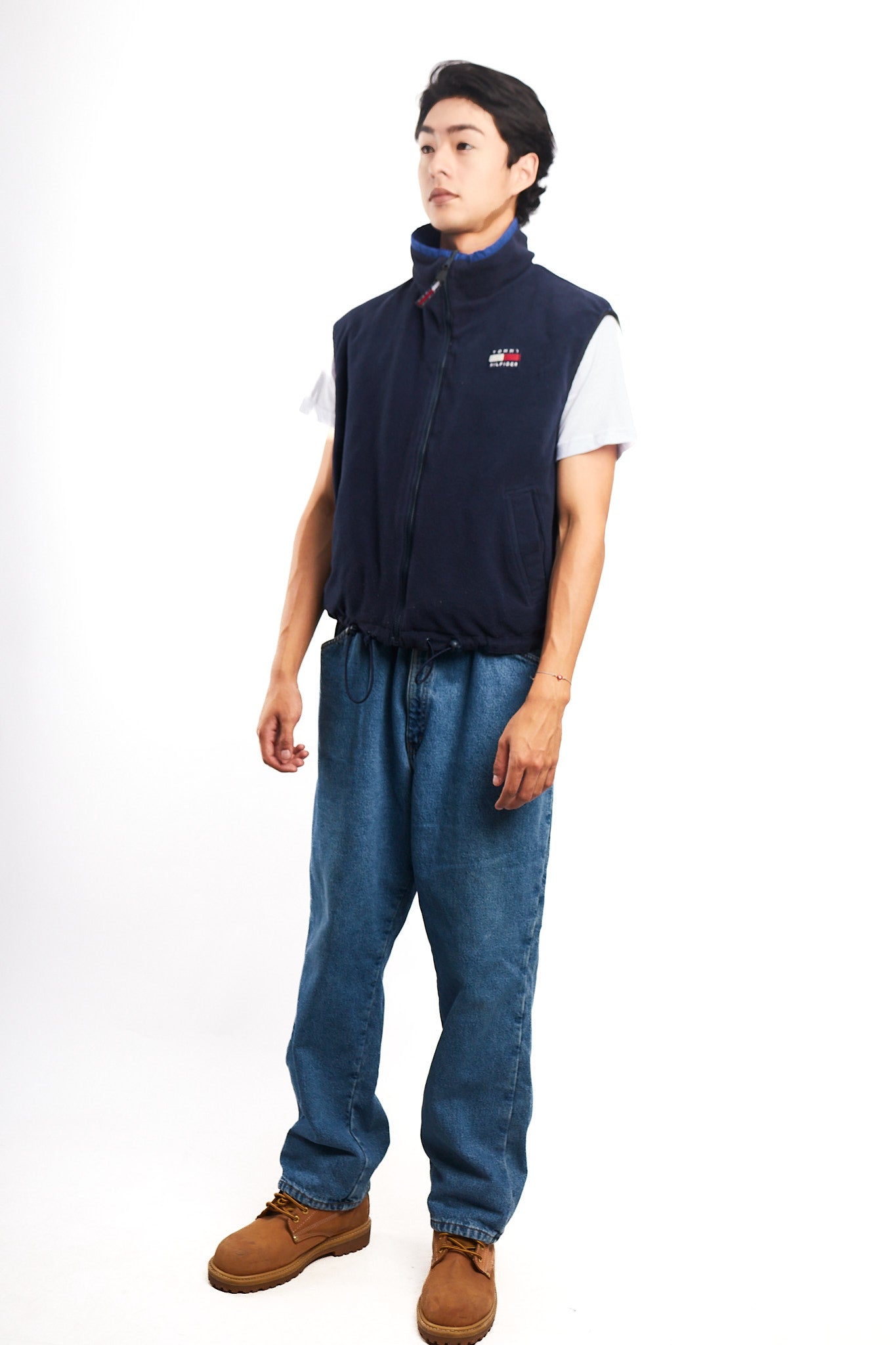 1990 Vintage Tommy Hilfiger Reversible Fleece Vest (S/M)